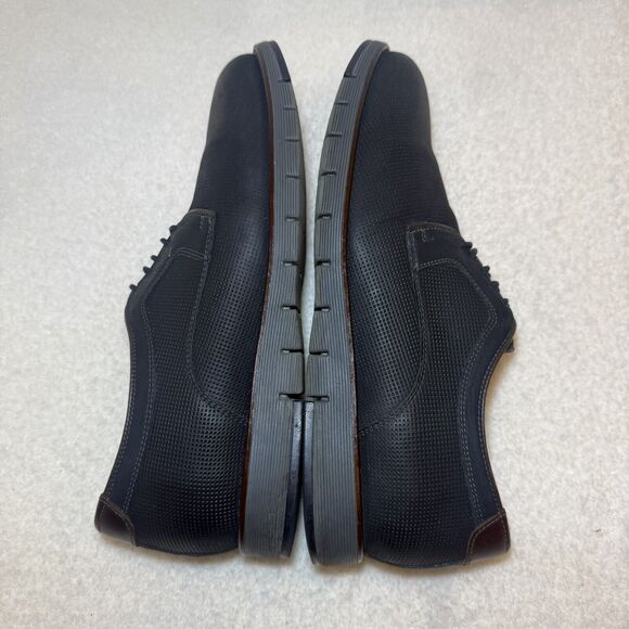 JOHNSTON & MURPHY J&M 1850 LEATHER SHEEPSKIN CASUAL SHOES Size 9M - Picture 7 of 10